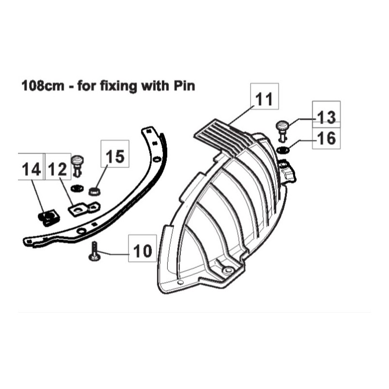 325140107/0FIX Kit de fixation pour obturateur mulching