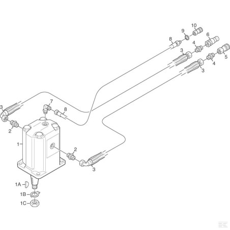 1139-0008-01 NUT (for hydraulic motor)