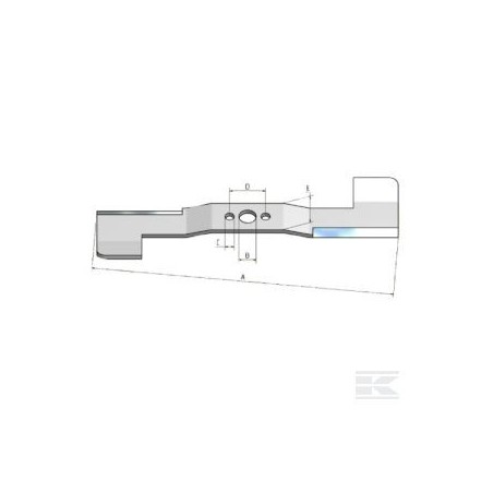 Lame CG gauche 102 cm