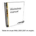 Workshop handleiding, cup tafels PARK 2000-2007 - Engels
