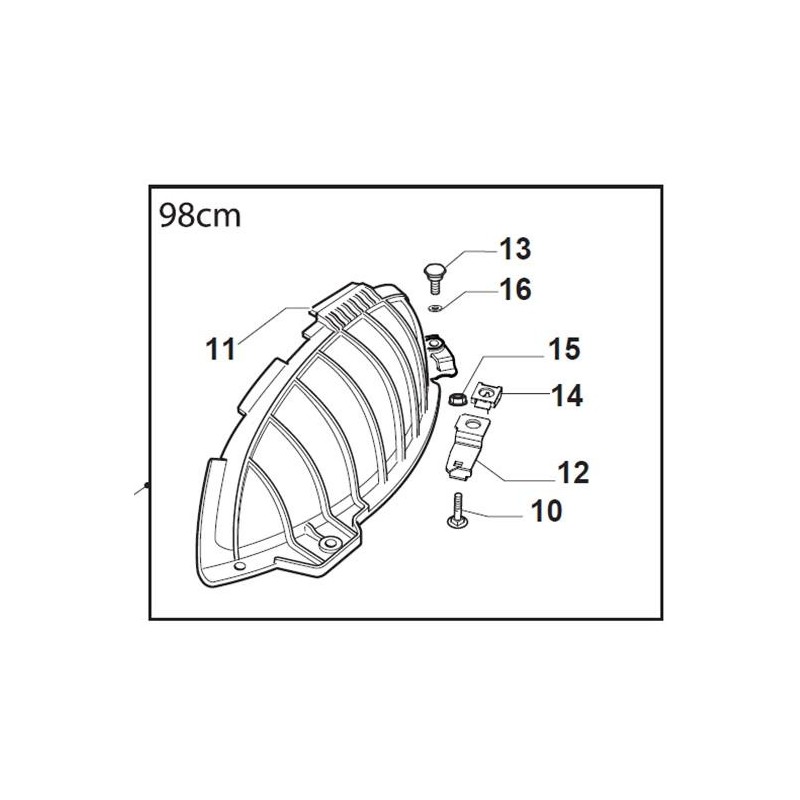 Sd98 (Iso) supp. p. déflecteur