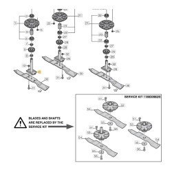118830982/0 Kit de remplacement moyeux-lames Park 110