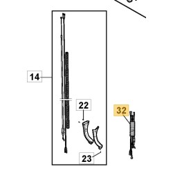118805218/0 SBC 646-656 DX KABELS KIT - DISPLAY