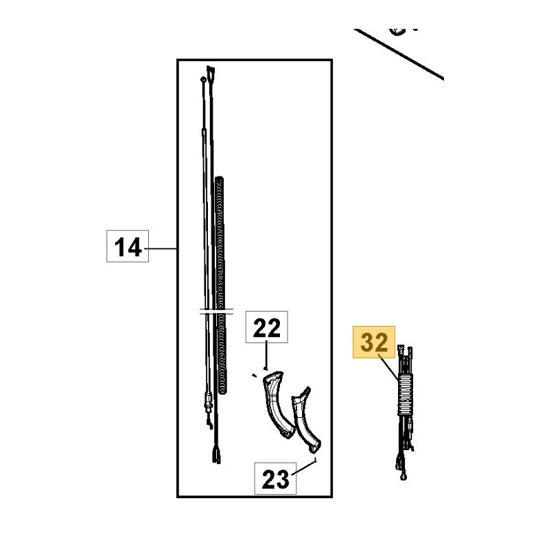 118805218/0 SBC 646-656 DX KABELS KIT - DISPLAY