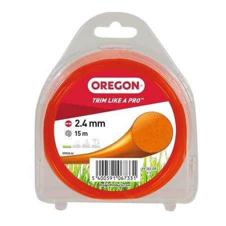 69-362-OR Fil Orange Rond (Blister) 2.4mm x 15m (Retail range) 