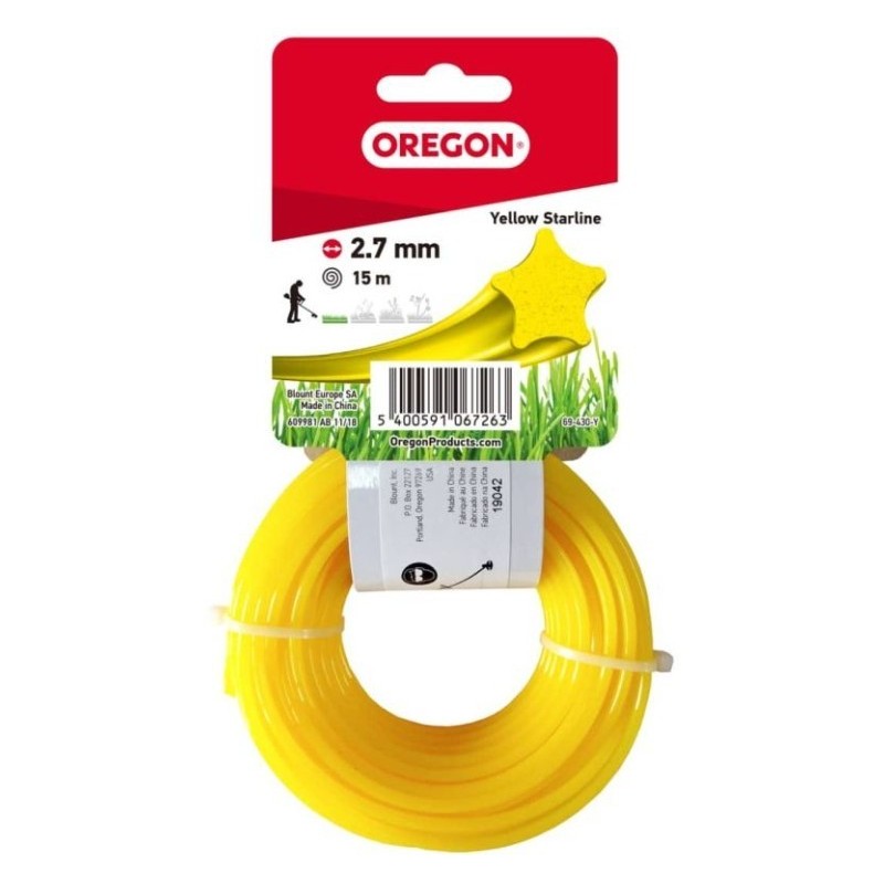 69-430-Y Fil Jaune Forme Etoile (Hanger) 2.7mm x 15m  