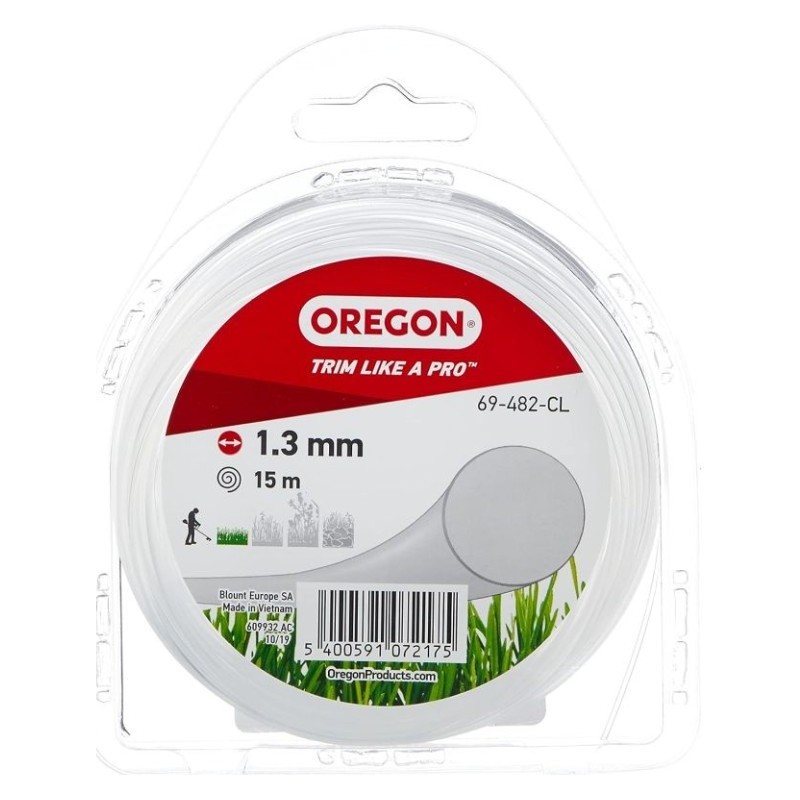 69-482-CL Fil Transparent Forme Ronde (Blister) 1.3mm x 15m 