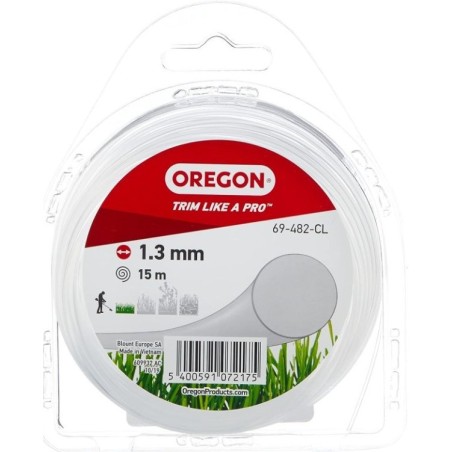 69-482-CL Fil Transparent Forme Ronde (Blister) 1.3mm x 15m 