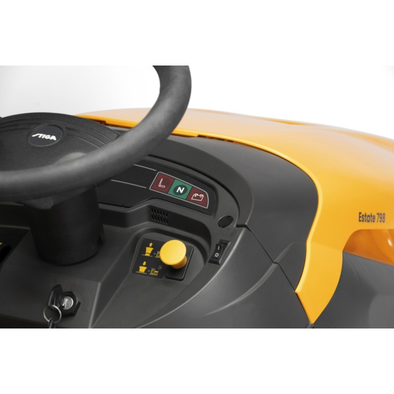 Kopie van ESTATE 798 Tracteur tondeuse à ramassage