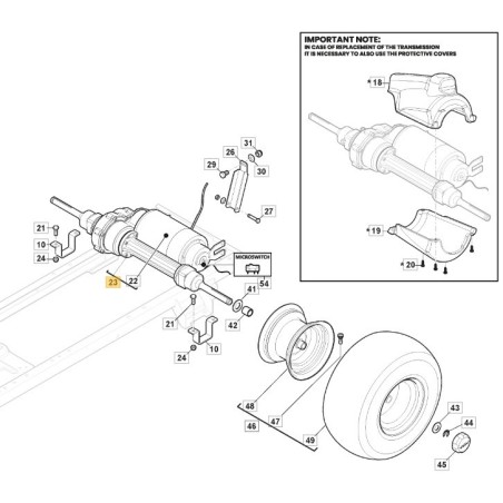 118400899/1 Transmission électrique STIGA - Pièce détachée.