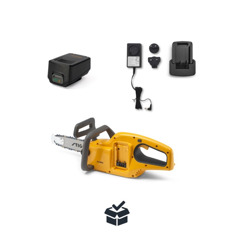 Tronçonneuse à batterie STIGA CS 100e – 20V – 700 W – Coupe 160 mm