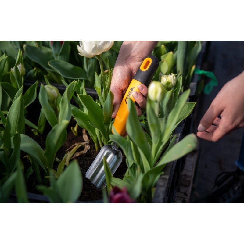 Truelle à transplanter STIGA – acier inoxydable – poignée ergonomique