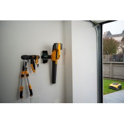 Système de rangement mural STIGA – crochets universels – organiseur pour outils de jardin