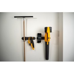 Système de rangement mural STIGA – crochets universels – organiseur pour outils de jardin