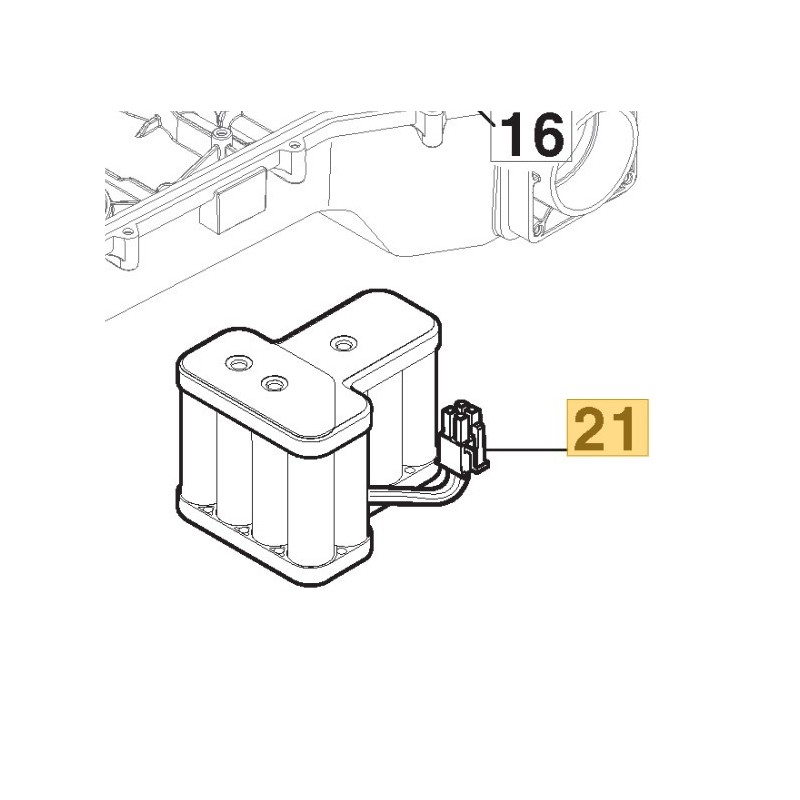 381600634/0 Battery Pack Li-Ion Rb2025 25V-2.0Ah