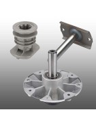 Moyeux, axes et supports de lames et couteaux