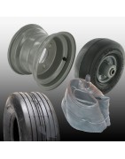 Tires, inner tubes, rims for ride-on